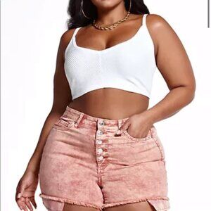 #91B NWT Fashion to Figure HR Button Fly Shorts